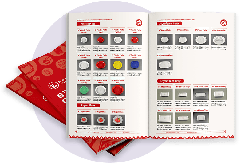 Liang Teck product catalogue opened to product pages