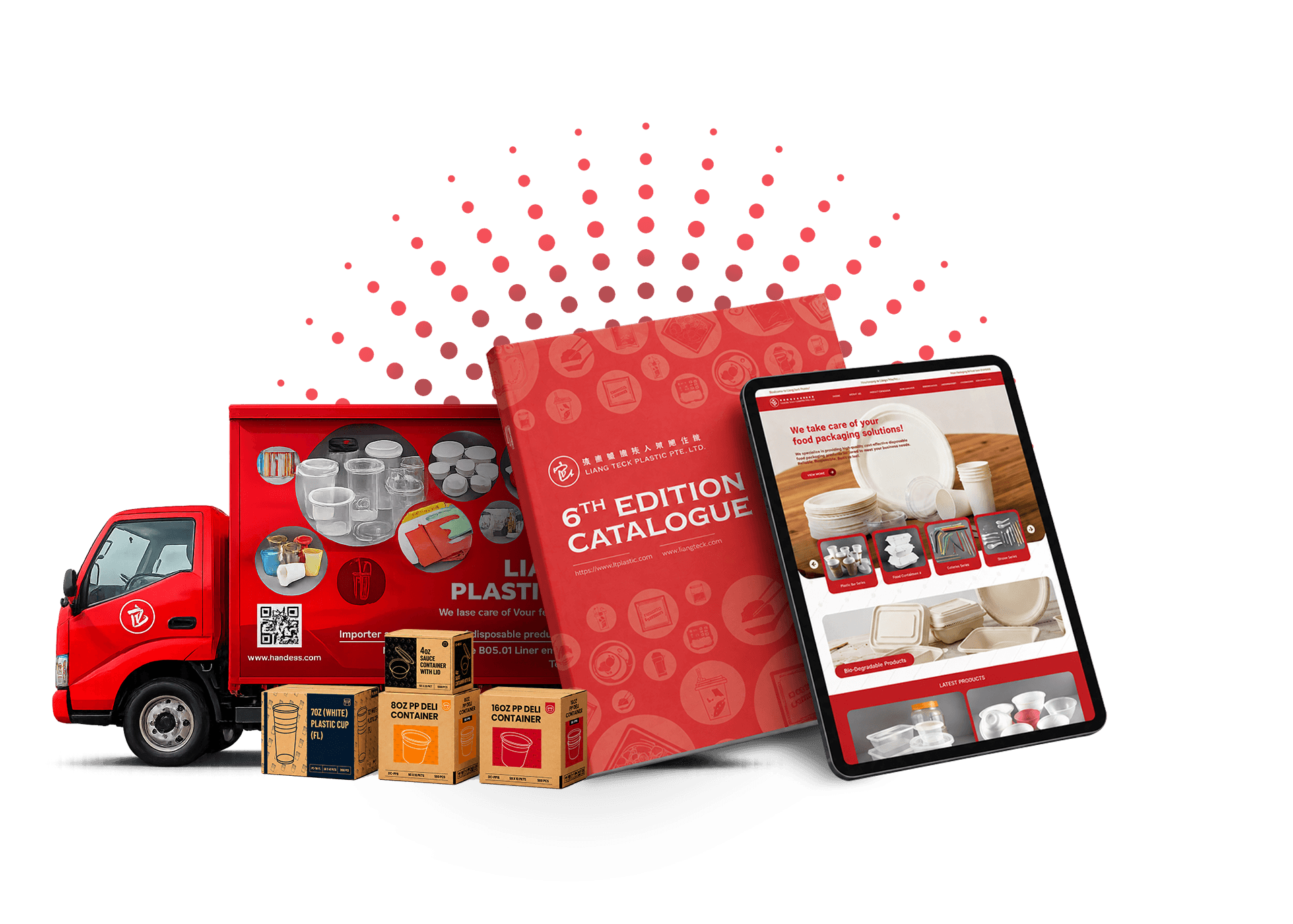 Liang Teck vehicle, catalogue, packaging and website work